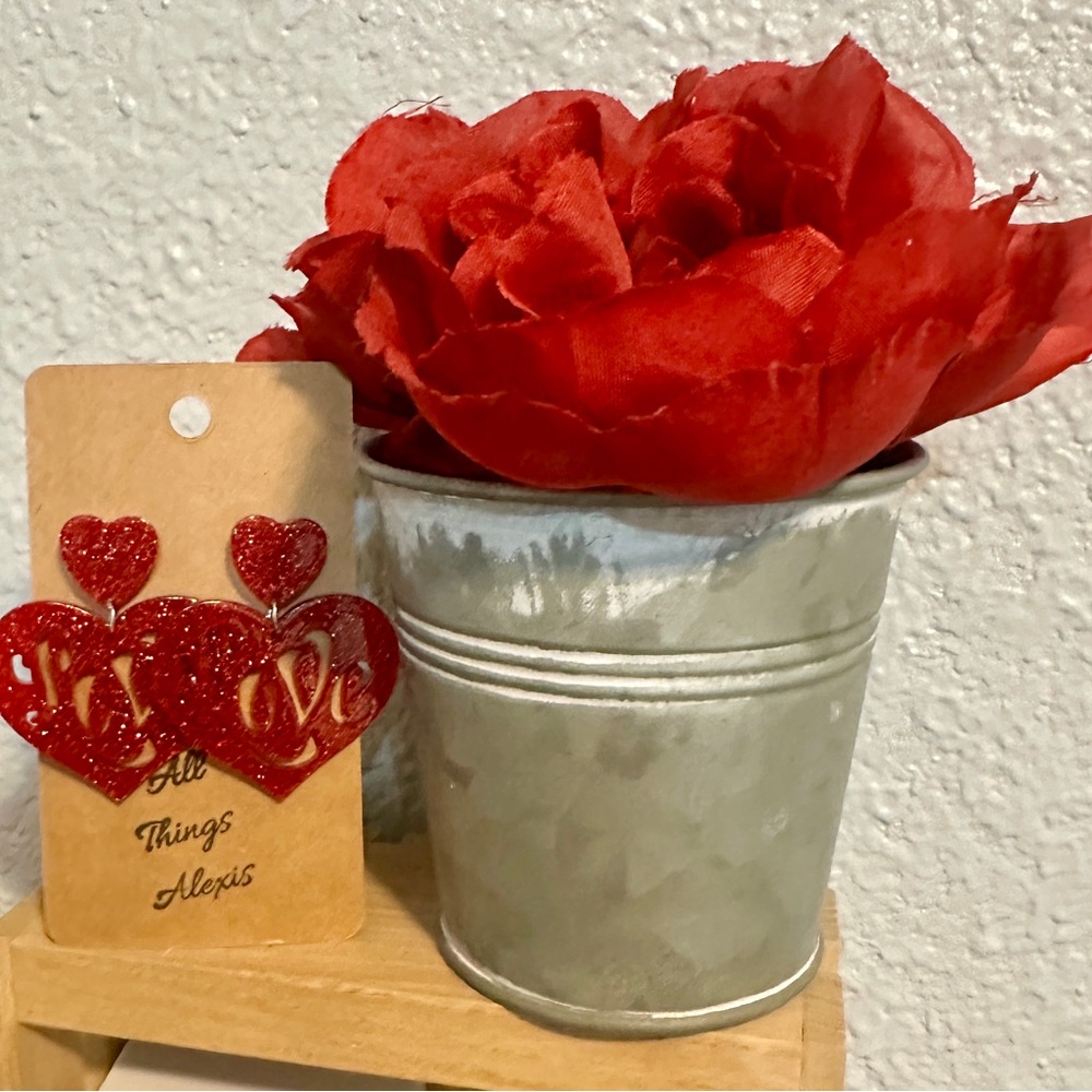 Red Heart Earrings